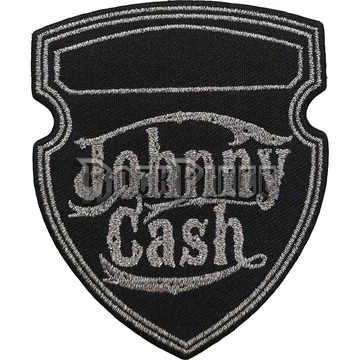 Johnny Cash - Metallic Shield - kisfelvarró - JCPAT08