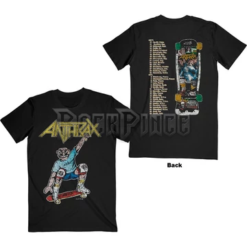 Anthrax - Spreading Skater Notman Vintage - Unisex Póló - ANTHTEE26MB