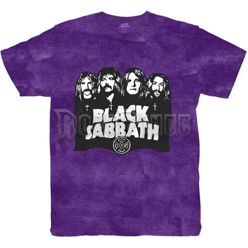 BLACK SABBATH - BAND &amp; LOGO - unisex póló - BSTS57MDD