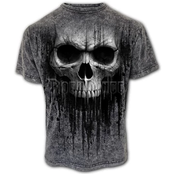 ACID SKULL - Acid Wash T-Shirt - E035M148