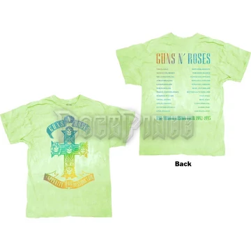 GUNS N&#039; ROSES - GRADIENT USE YOUR ILLUSION TOUR - unisex póló - GNRTS118MDD