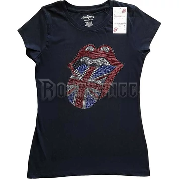 THE ROLLING STONES - CLASSIC UK (DIAMANTE) - női póló - RSTEE30LB