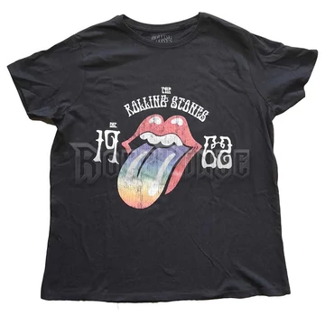 THE ROLLING STONES - SIXTY RAINBOW TONGUE &#039;62 - női póló - RSTS170LB