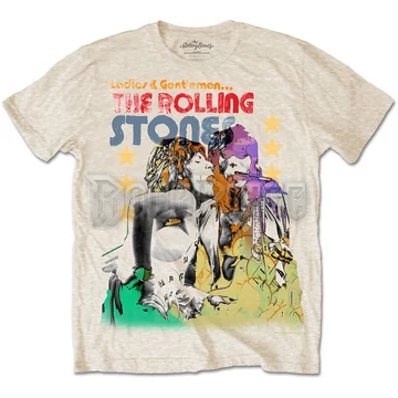 The Rolling Stones - Mick &amp;amp; Keith Watercolour Stars - Unisex Póló - RSTS59MS