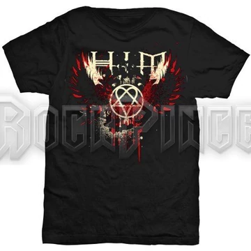HIM - Wings Splatter - Unisex Póló - HIMTEE03MB