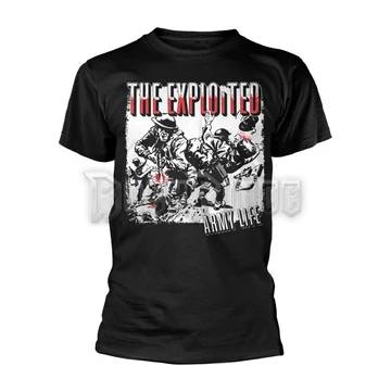 THE EXPLOITED - ARMY LIFE (BLACK) - unisex póló - PH12820