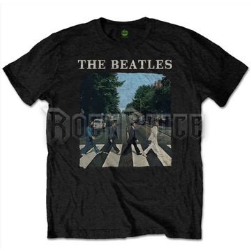 THE BEATLES - ABBEY ROAD &amp; LOGO (PLUS SIZES) - unisex póló - BEATTEE46MB00X