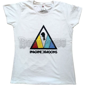 IMAGINE DRAGONS - TRIANGLE LOGO - női póló - IMDRTS08LW