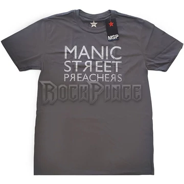 MANIC STREET PREACHERS - REVERSED LOGO - unisex póló - MSPTS07MC