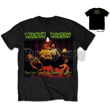 Marilyn Manson - American Family - Unisex Póló - MMTS0303MB