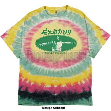 Bob Marley - Exodus Oval - Unisex Póló - BMATS42MDD