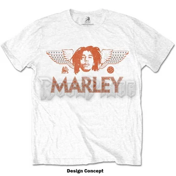 BOB MARLEY - WINGS (DIAMANTE) - unisex póló - BMATS54MW