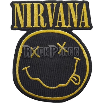 NIRVANA - Logo &amp;amp; Happy Face - kisfelvarró - NIRVPAT04