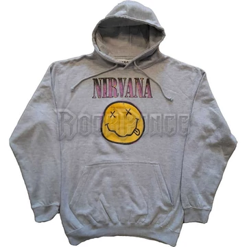 NIRVANA - Xerox Happy Face Pink - unisex kapucnis pulóver - NIRVHD15MG
