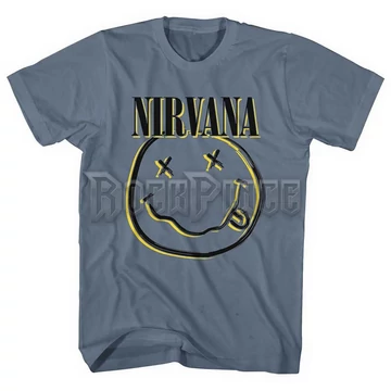 NIRVANA - Inverse Happy Face - unisex póló - NIRVTS13MBL