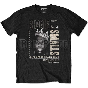 Biggie Smalls - Life After Death Tour - unisex póló (környezetbarát) - BIGECOTS01MB