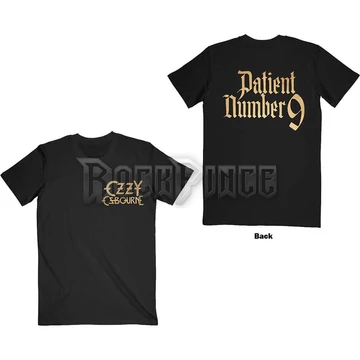 Ozzy Osbourne - Patient No. 9 Gold Logo - Unisex Póló - OZZTS31MB