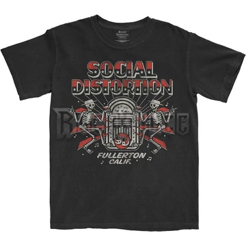 Social Distortion - Jukebox Skelly - Unisex Póló - SOCTS03MB