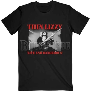Thin Lizzy - Live &amp; Dangerous - Unisex Póló - TLTS12MB