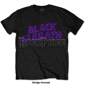Black Sabbath - Wavy Logo - Unisex Póló - BSTS61MB