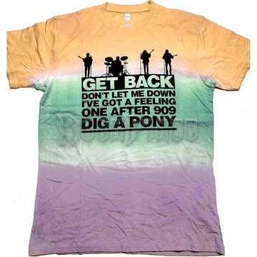 The Beatles - Get Back Gradient - Unisex Póló - BEATTEE463MDD