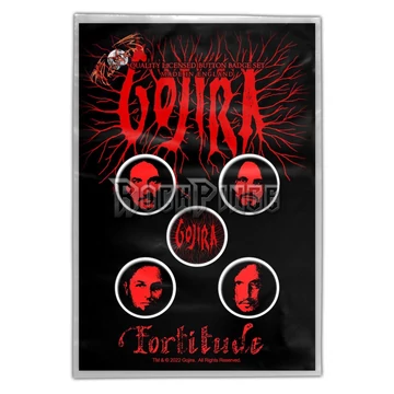 Gojira - Fortitude - 5 db-os kitűző szett - BB092