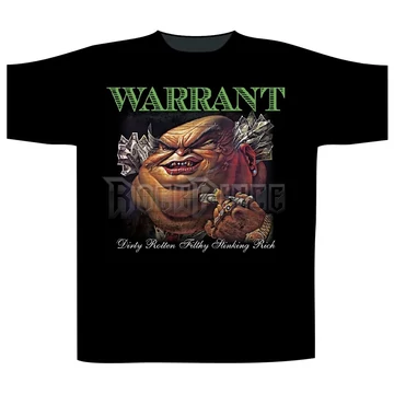 WARRANT - DIRT ROTTEN… - unisex póló - ST2468