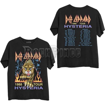 Def Leppard - Hysteria '88 - Unisex Póló - DEFLTS24MB