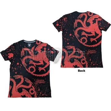 Game of Thrones - House Targaryen Dragon - unisex póló - GOTTS01MB