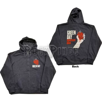 Green Day - American Idiot (Navy Blue) - unisex cipzáras kapucnis pulóver - GDZHD12MN