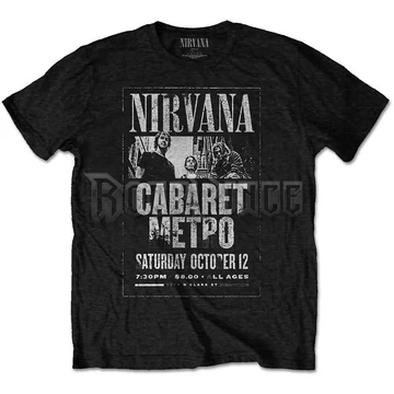 Nirvana - Cabaret Metro - Unisex Póló - NIRVTS45MB