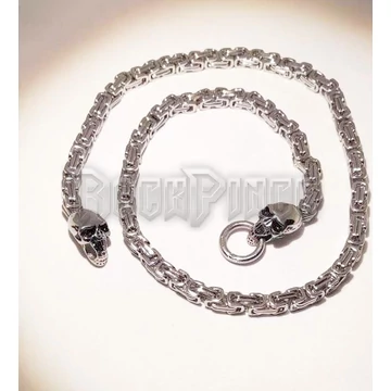 Byzantine Double Skull - ACÉL NYAKLÁNC