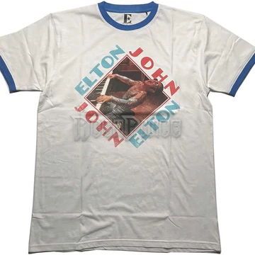 Elton John - Piano Diamond - unisex póló - EJTEE24MW