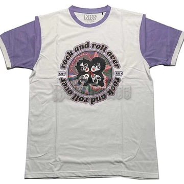 KISS - Rock and Roll Over - Unisex Szegélyes Póló - KISSRL40MWPU