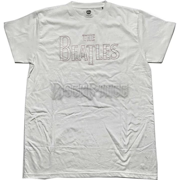 The Beatles - Drop T Embroidered - Unisex Póló - BEATTEE480MW