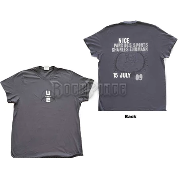 U2 - 360 Degree Tour Nice 2009 - unisex póló - U2TOURTS43MG