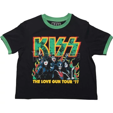 KISS - St Paddy&#039;s Ringer - női crop top - KISSCT39LB