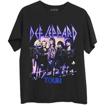 Def Leppard - Hysteria Tour - Unisex Póló - DEFLTS23MB