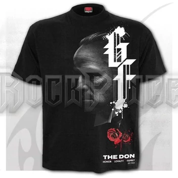 GODFATHER - DON - Front Print T-Shirt Black - G012M121