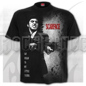 SCARFACE - SAY HELLO - Front Print T-Shirt Black - G016M121