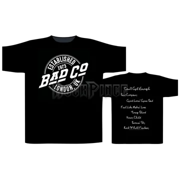 BAD COMPANY - EST. 1973 - unisex póló - ST2593