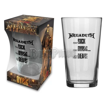 MEGADETH - THE SICK, THE DYING AND THE DEAD - söröspohár - BG114