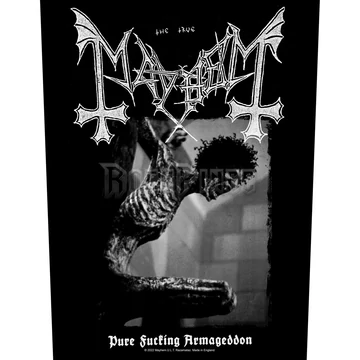 MAYHEM - PURE FUCKING ARMAGEDDON - hátfelvarró - BP1228