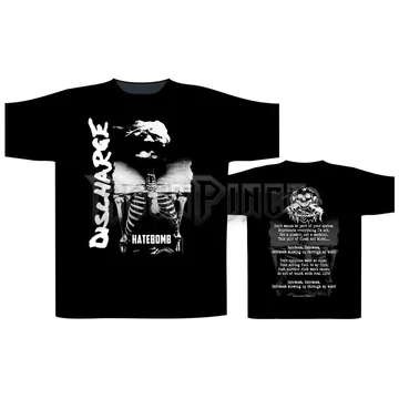 DISCHARGE - HATE BOMB - unisex póló - ST2575