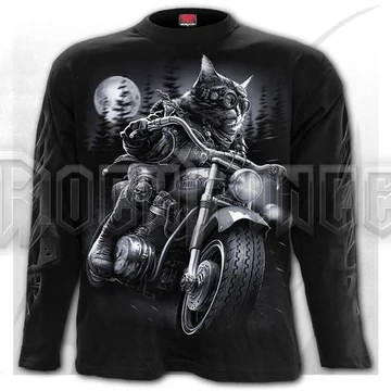 NINE LIVES - Longsleeve T-Shirt Black - T221M301