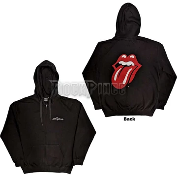 The Rolling Stones - Logo &amp; Tongue - unisex cipzáras kapucnis pulóver - RSZHD08MB