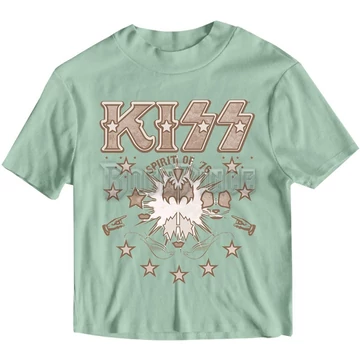 KISS - Spirit of &#039;76 - női crop top - KISSCT43LGR