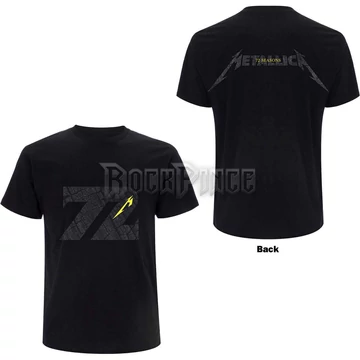 Metallica - 72 Seasons Charred Logo - unisex póló - METTS69MB / PHDMTLTSBCHARRED