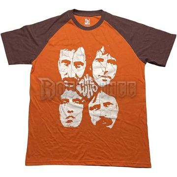 The Who - Faces - Unisex Raglán Póló - WHORL50MOBR