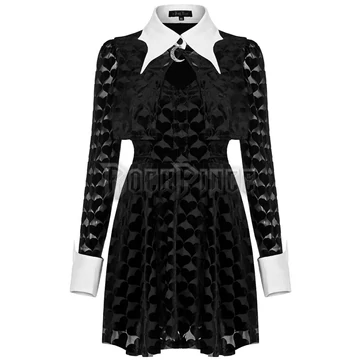 WEDNESDAY ADDAMS HEARTS - ruha WQ-474/BK-WH-HEART
